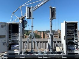 5G basisstation van Vodafone in Maastricht